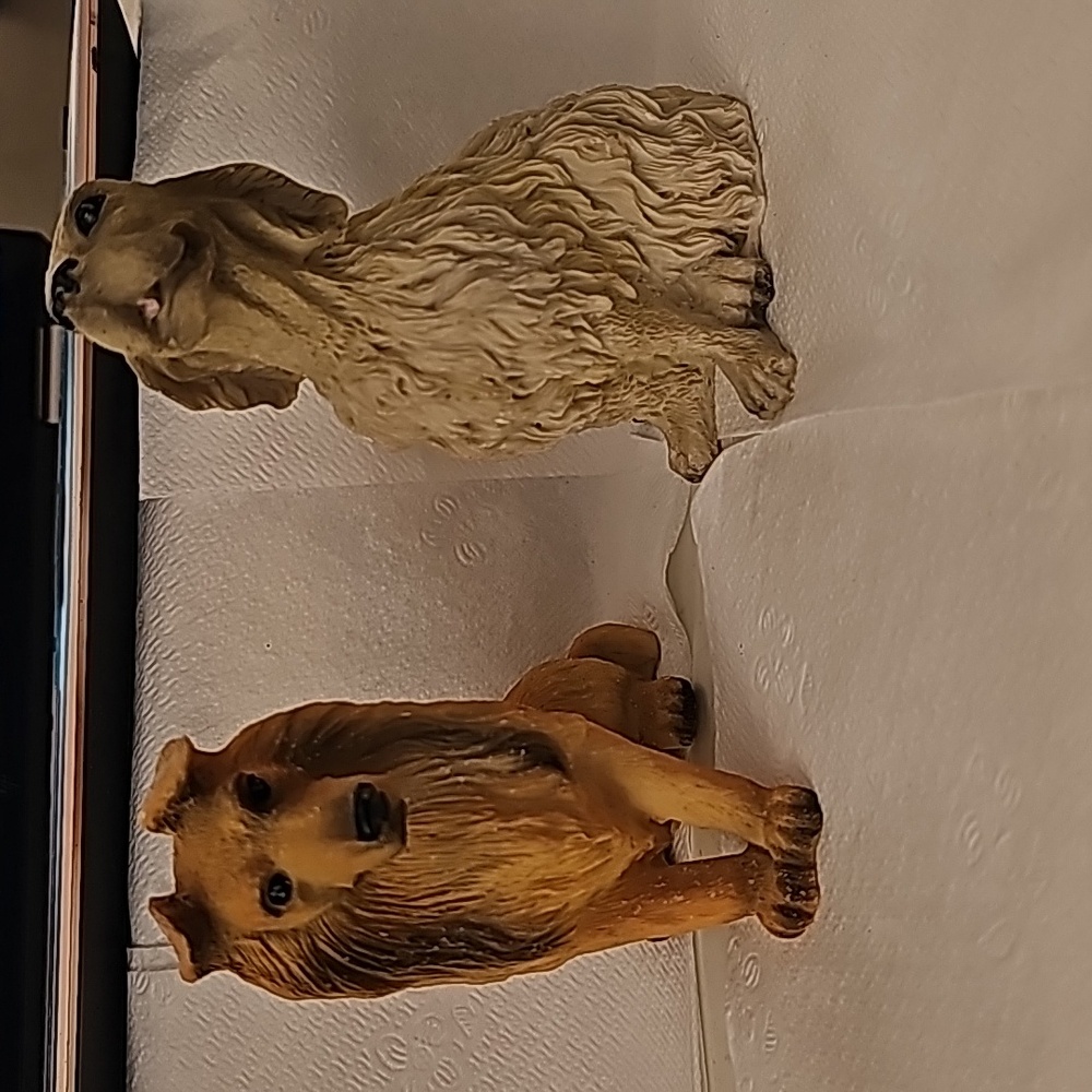 Miniature dog statues fine collectable home decor